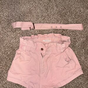 PacSun Blush High Waist Women's Shorts with Belt